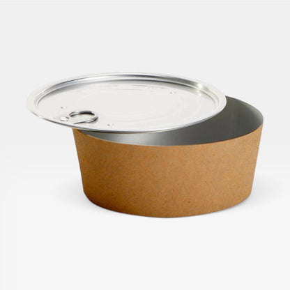 Bol kraft para comida caliente con tapa. 510 ml - 250 uds.