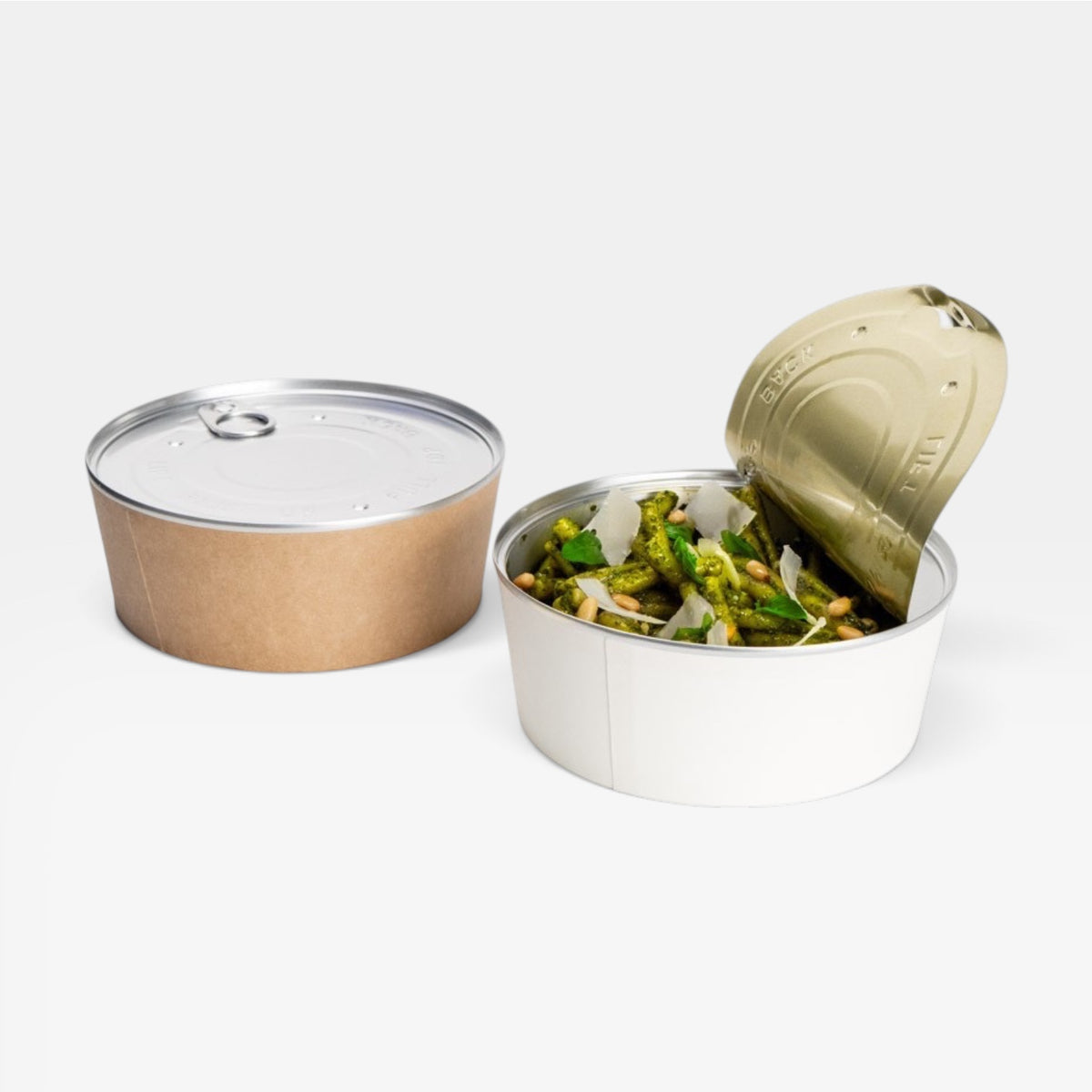 Bol kraft para comida caliente con tapa. 510 ml - 250 uds.