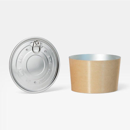 Bol kraft para comida caliente con tapa. 750 ml - 250 uds.