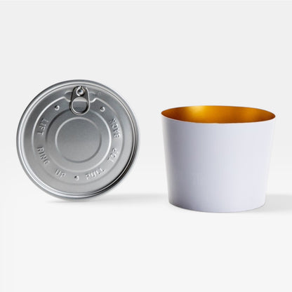 Bol de cartón blanco para comida caliente con tapa. 1000 ml - 250 uds.