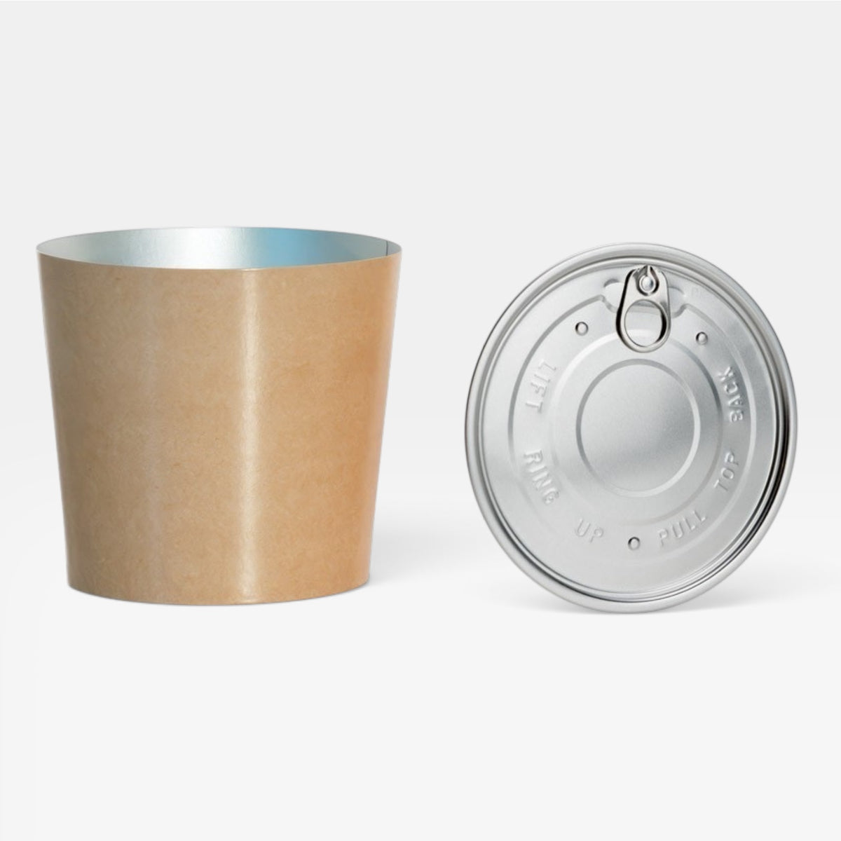Bol kraft para comida caliente con tapa. 1200 ml - 250 uds.