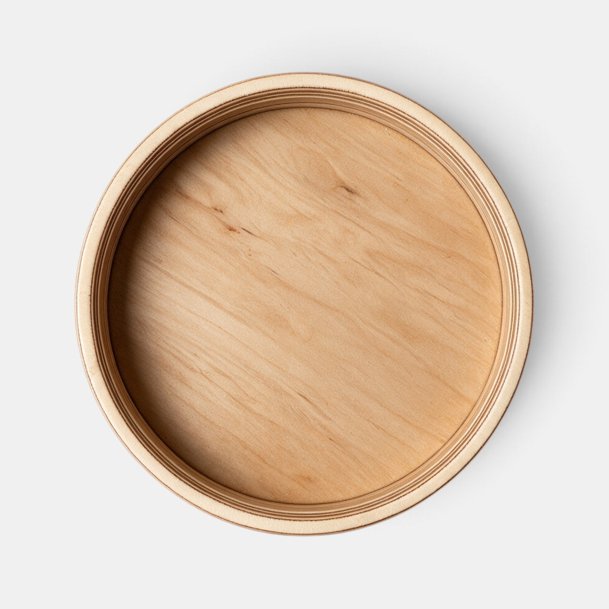 Bandeja redonda de madera apta para lavavajillas. Ø40 x 4 cm - 1 ud.