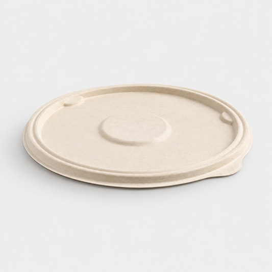 Tapa redonda caña de azúcar compostable para envase hermético. Varias medidas y unidades - Klimer