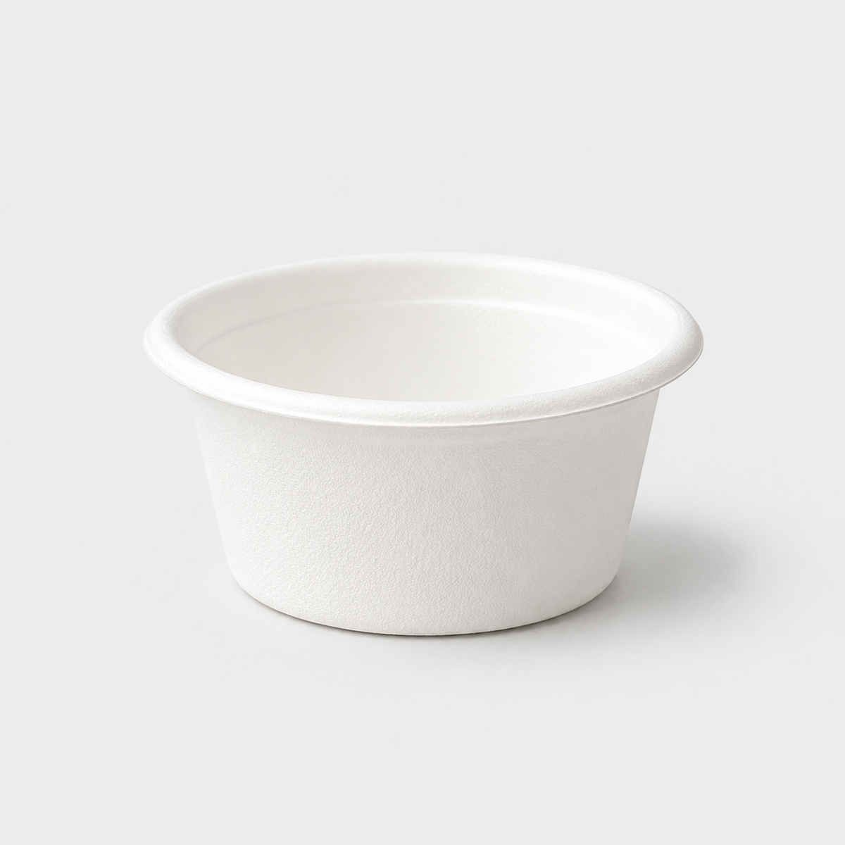 Mini vaso pulpa de caña de azúcar biodegradable. ø6,2 x 3 cm. 60 ml - 2000 Uds. - Klimer