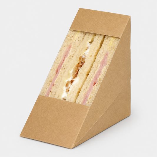 Envase triangular para sandwich. 7.2 x 12.3 x 12.3 cm - 500 Uds. - Klimer