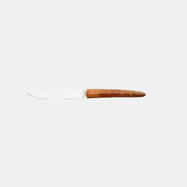 Faca de mesa Utset madeira estabilizada laranja. 22.5 cm - 6 Unidades
