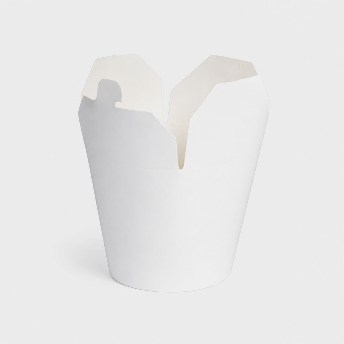 Caja plegable Noodle blanca. 10.5 x 9 x 12 cm. 950 ml - 500 Uds. - Klimer